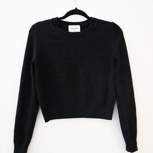 Wilfred Free Cropped Black Sweater